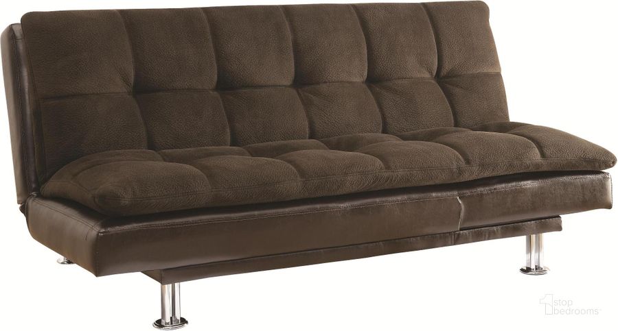 The appearance of 300313 Futon Sofa Bed designed by Coaster in the modern / contemporary interior design. This brown piece of furniture  was selected by 1StopBedrooms from Millie Collection to add a touch of cosiness and style into your home. Sku: 300313. Material: Upholstered. Product Type: Futon. Image1