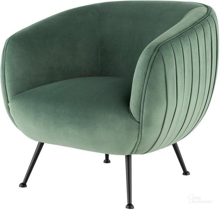 The appearance of Sofia Moss And Black Occasional Chair designed by Nuevo in the modern / contemporary interior design. This moss green piece of furniture  was selected by 1StopBedrooms from Sofia Collection to add a touch of cosiness and style into your home. Sku: HGDH133. Material: Metal. Product Type: Accent Chair. Image1