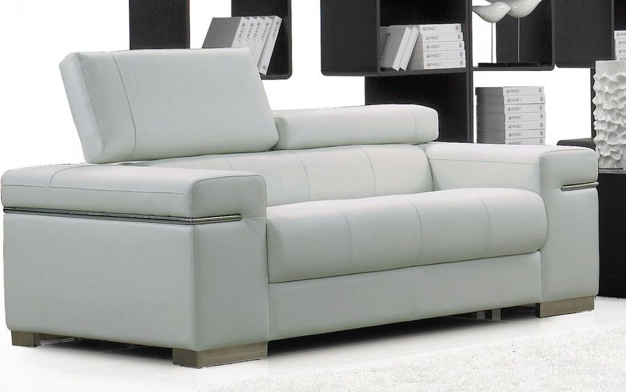 The appearance of Soho White Leather Loveseat designed by J&M in the modern / contemporary interior design. This white piece of furniture  was selected by 1StopBedrooms from Soho Collection to add a touch of cosiness and style into your home. Sku: 17655111-L-W. Material: Leather. Product Type: Loveseat.