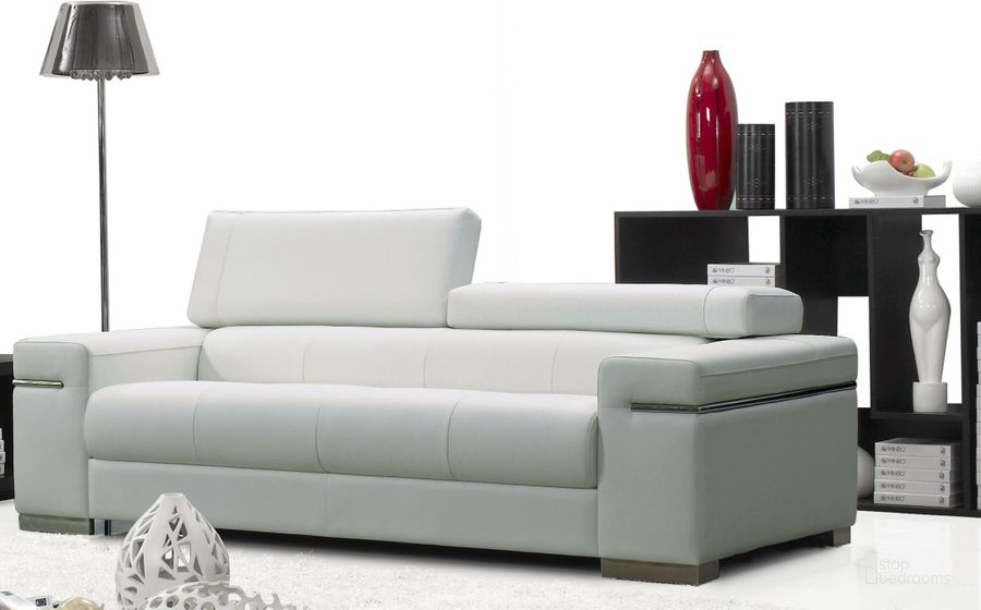 The appearance of Soho White Leather Sofa designed by J&M in the modern / contemporary interior design. This white piece of furniture  was selected by 1StopBedrooms from Soho Collection to add a touch of cosiness and style into your home. Sku: 17655111-S-W. Material: Leather. Product Type: Sofa.