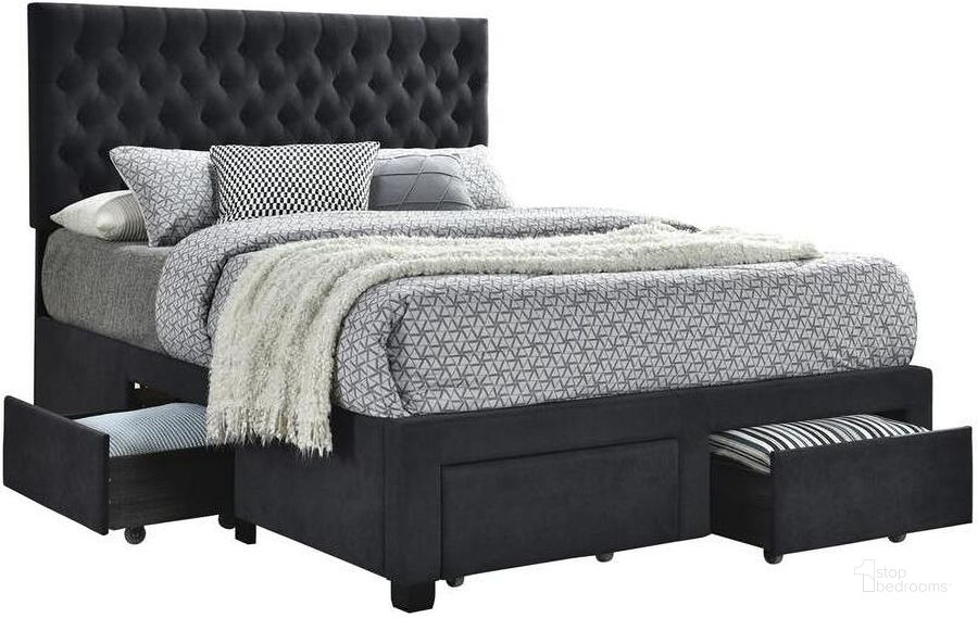 The appearance of Soledad Gray Upholstered Full Platform Storage Bed designed by Coaster in the modern / contemporary interior design. This gray piece of furniture  was selected by 1StopBedrooms from Soledad Collection to add a touch of cosiness and style into your home. Sku: 305877FB1;305877FB2. Bed Type: Storage Bed. Material: Wood. Product Type: Storage Bed. Bed Size: Full. Image1