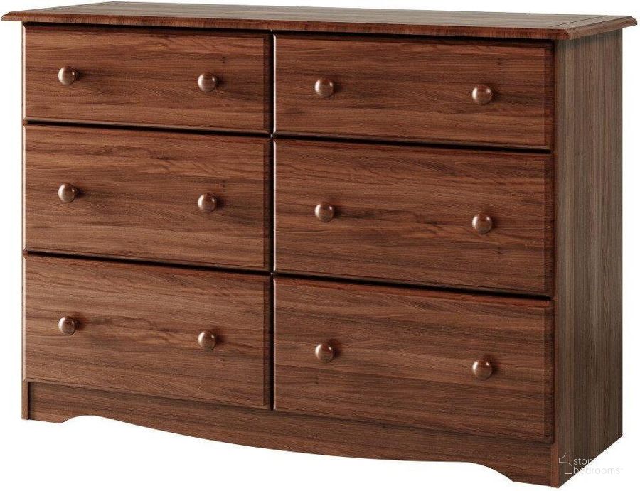 The appearance of Solid Wood 6-Drawer Double Dresser In Mocha designed by Palace Imports in the transitional interior design. This mocha piece of furniture  was selected by 1StopBedrooms from  to add a touch of cosiness and style into your home. Sku: 5403. Material: Wood. Product Type: Dresser. Image1