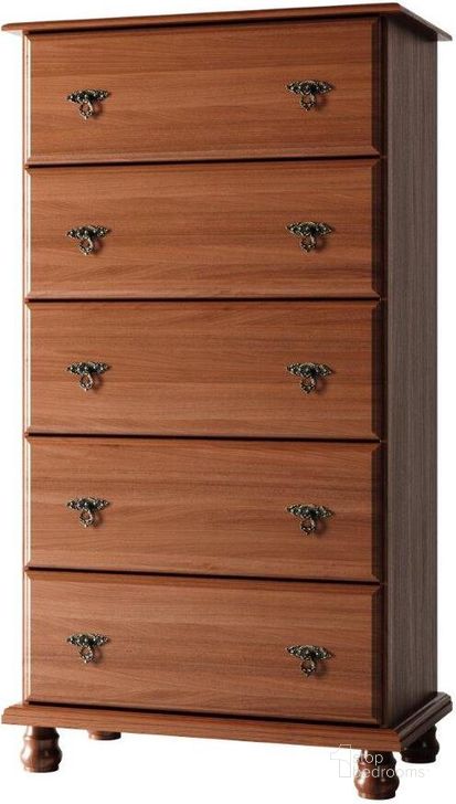 The appearance of Solid Wood Kyle 5-Jumbo Drawer Chest In Mocha designed by Palace Imports in the traditional interior design. This mocha piece of furniture  was selected by 1StopBedrooms from Kyle Collection to add a touch of cosiness and style into your home. Sku: 8313. Material: Wood. Product Type: Chest. Image1