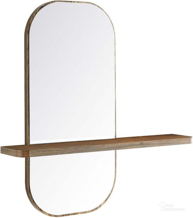 The appearance of Solstice Mirror In Walnut designed by Modway in the modern / contemporary interior design. This walnut piece of furniture  was selected by 1StopBedrooms from Solstice Collection to add a touch of cosiness and style into your home. Sku: EEI-6349-WAL. Material: Wood. Product Type: Accent Mirror. Image1