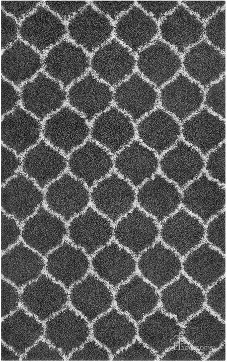 The appearance of Solvea Moroccan Trellis 5X8 Shag Area Rug In Dark Gray and Ivory designed by Modway in the modern / contemporary interior design. This dark gray and ivory piece of furniture  was selected by 1StopBedrooms from Solvea Collection to add a touch of cosiness and style into your home. Sku: R-1143D-58. Material: Polypropylene. Product Type: Area Rugs. Image1