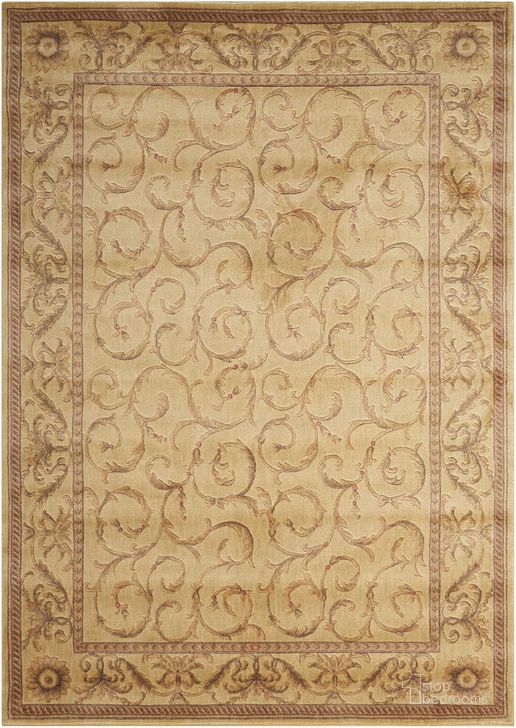 The appearance of Somerset Ivory 5 X 8 Area Rug designed by Nourison in the rustic / southwestern interior design. This ivory piece of furniture  was selected by 1StopBedrooms from Somerset Collection to add a touch of cosiness and style into your home. Sku: 99446825186. Material: Polyester. Product Type: Area Rugs. Image1