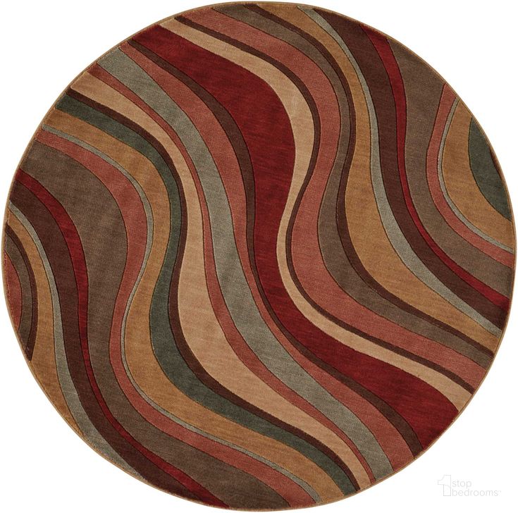 The appearance of Somerset Multicolor 6 Round Area Rug designed by Nourison in the modern / contemporary interior design. This multicolor piece of furniture  was selected by 1StopBedrooms from Somerset Collection to add a touch of cosiness and style into your home. Sku: 99446004758. Material: Polyester. Product Type: Area Rugs. Image1