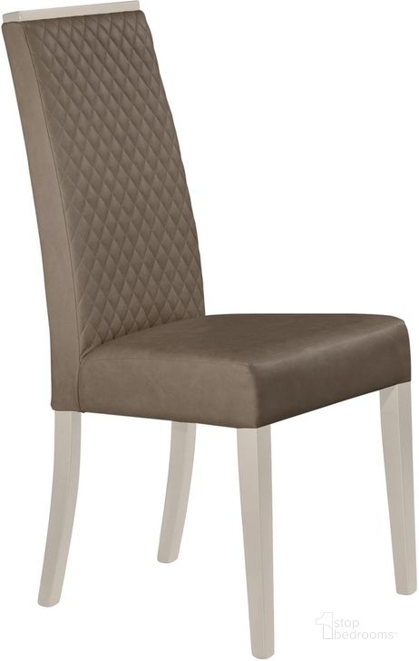 The appearance of Sonia Dining Chair In Pearl designed by J&M in the modern / contemporary interior design. This pearl piece of furniture  was selected by 1StopBedrooms from Sonia Collection to add a touch of cosiness and style into your home. Sku: 18554-DC. Product Type: Dining Chair. Image1