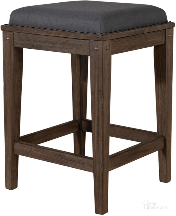The appearance of Sonoma Road Antique Weathered Beaten Bark Pewter Metal Console Stool designed by Liberty in the transitional interior design. This brown piece of furniture  was selected by 1StopBedrooms from Sonoma Road Collection to add a touch of cosiness and style into your home. Sku: 473-OT9001. Product Type: Barstool. Material: Poplar. Image1