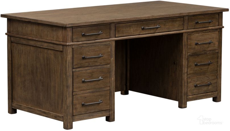 The appearance of Sonoma Road Weather Beaten Bark Desk designed by Liberty in the industrial interior design. This brown piece of furniture  was selected by 1StopBedrooms from Sonoma Road Collection to add a touch of cosiness and style into your home. Sku: 473-HO105BL;473-HO105BR;473-HO105T. Material: Wood. Product Type: Writing Desk. Image1