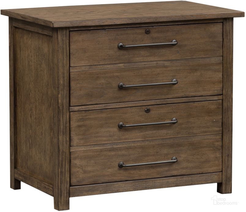 The appearance of Sonoma Road Weather Beaten Bark Lateral File designed by Liberty in the industrial interior design. This brown piece of furniture  was selected by 1StopBedrooms from Sonoma Road Collection to add a touch of cosiness and style into your home. Sku: 473-HO145. Material: Wood. Product Type: Lateral Filing Cabinet. Image1