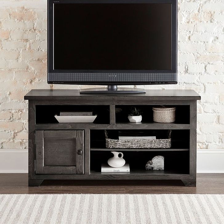 The appearance of Sonoma Storm 50 Inch Console designed by Progressive Furniture in the traditional interior design. This gray piece of furniture  was selected by 1StopBedrooms from Sonoma Collection to add a touch of cosiness and style into your home. Sku: E703-50. Material: Wood. Product Type: TV Stands and TV Console. Image1
