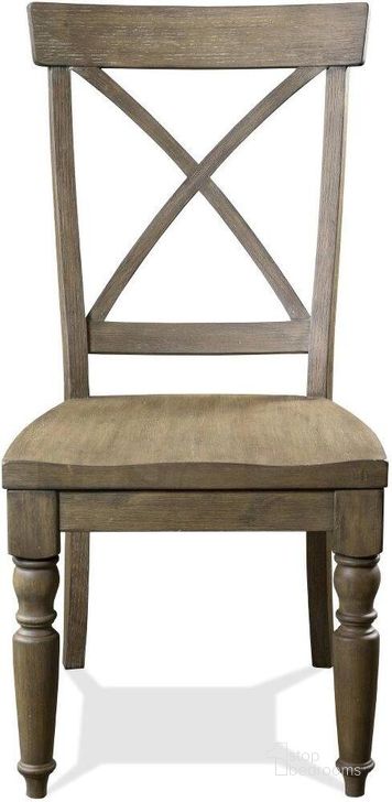 The appearance of Sonora X-Back Side Chair In Medium Brown Set Of 2 designed by Riverside Furniture in the country / farmhouse interior design. This medium brown piece of furniture  was selected by 1StopBedrooms from Sonora Collection to add a touch of cosiness and style into your home. Sku: 54955. Product Type: Side Chair. Image1