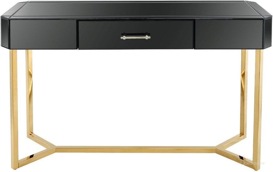 The appearance of Sonya Console Table In Black designed by Camden Isle Furniture in the modern / contemporary interior design. This black piece of furniture  was selected by 1StopBedrooms from Sonya Collection to add a touch of cosiness and style into your home. Sku: 86542. Product Type: Console Table. Image1