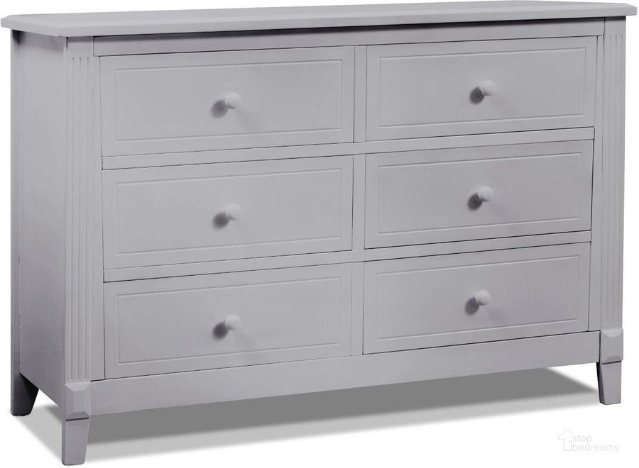 The appearance of Sorelle Berkley Double Dresser In Gray designed by Sorelle Furniture in the modern / contemporary interior design. This gray piece of furniture  was selected by 1StopBedrooms from Berkley Collection to add a touch of cosiness and style into your home. Sku: 3360-GR. Product Type: Kids Dresser. Image1