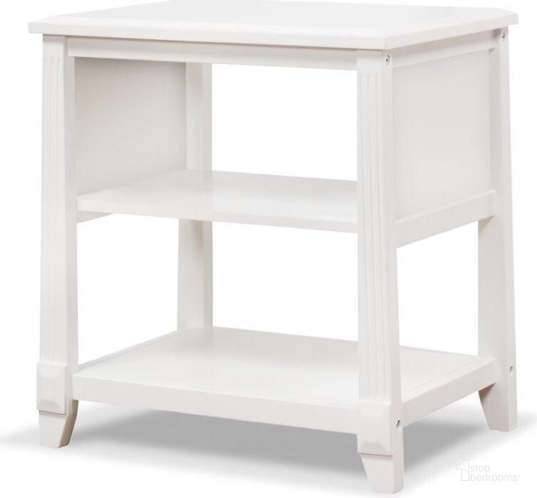 The appearance of Sorelle Berkley Nightstand In White designed by Sorelle Furniture in the modern / contemporary interior design. This white piece of furniture  was selected by 1StopBedrooms from Berkley Collection to add a touch of cosiness and style into your home. Sku: 3380-W. Product Type: Kids Nightstand. Image1