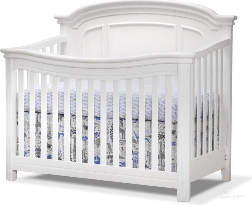 The appearance of Sorelle Finley Elite Crib In White designed by Sorelle Furniture in the traditional interior design. This white piece of furniture  was selected by 1StopBedrooms from Finley Collection to add a touch of cosiness and style into your home. Sku: 646-W. Product Type: Crib. Image1
