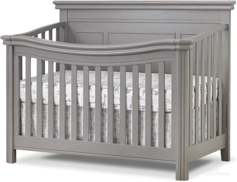 The appearance of Sorelle Finley Lux Flat Top Crib In Weathered Gray designed by Sorelle Furniture in the traditional interior design. This weathered gray piece of furniture  was selected by 1StopBedrooms from Finley Collection to add a touch of cosiness and style into your home. Sku: 105-WG. Product Type: Crib. Image1