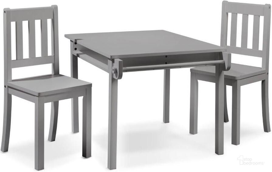 The appearance of Sorelle Imagination Table And Chair Set In Gray designed by Sorelle Furniture in the transitional interior design. This gray piece of furniture  was selected by 1StopBedrooms from  to add a touch of cosiness and style into your home. Sku: 91000-GR. Product Type: Kids Desks and Hutch. Image1