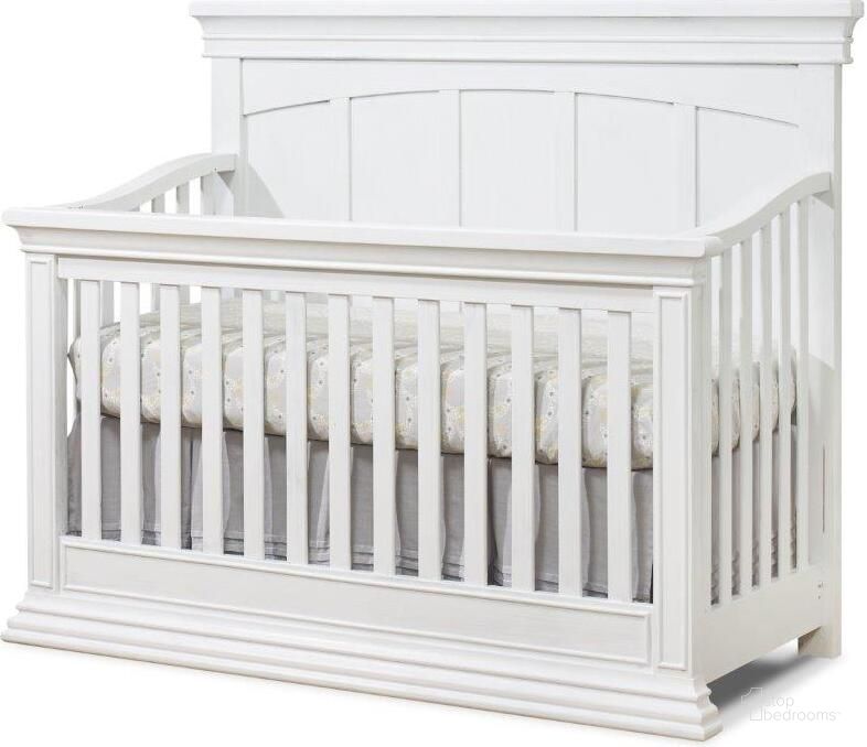 The appearance of Sorelle Modesto 4-In-1 Crib In White designed by Sorelle Furniture in the modern / contemporary interior design. This white piece of furniture  was selected by 1StopBedrooms from Modesto Collection to add a touch of cosiness and style into your home. Sku: 860-W. Product Type: Crib. Image1