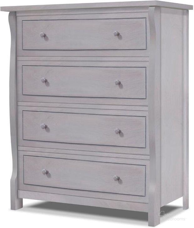 The appearance of Sorelle Princeton Elite 4 Drawer Dresser In Weathered Gray designed by Sorelle Furniture in the modern / contemporary interior design. This weathered gray piece of furniture  was selected by 1StopBedrooms from Princeton Collection to add a touch of cosiness and style into your home. Sku: 1110-WG. Product Type: Kids Dresser. Image1