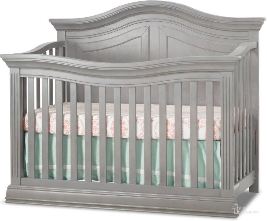 The appearance of Sorelle Providence 4-In-1 Crib In Stone Gray designed by Sorelle Furniture in the traditional interior design. This grey piece of furniture  was selected by 1StopBedrooms from Providence Collection to add a touch of cosiness and style into your home. Sku: 805-SG. Product Type: Crib. Image1