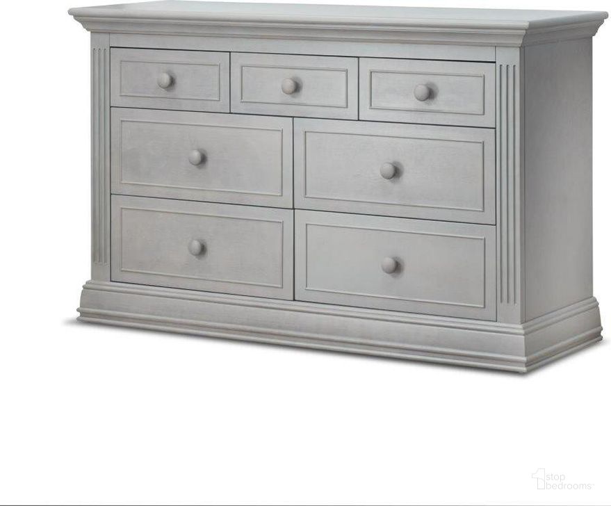 The appearance of Sorelle Providence Double Dresser In Stone Gray designed by Sorelle Furniture in the traditional interior design. This grey piece of furniture  was selected by 1StopBedrooms from Providence Collection to add a touch of cosiness and style into your home. Sku: 8360-SG. Product Type: Kids Dresser.