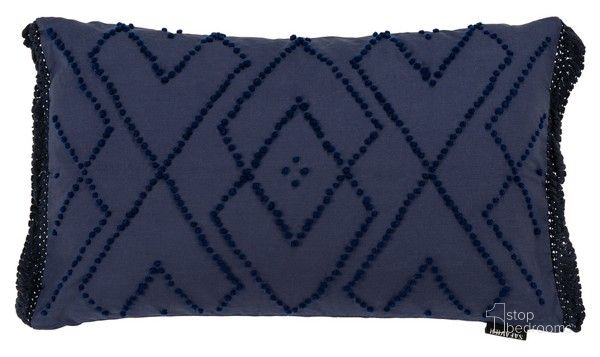 The appearance of Sorena Pillow in Navy designed by Safavieh in the coastal interior design. This navy piece of furniture  was selected by 1StopBedrooms from Sorena Collection to add a touch of cosiness and style into your home. Sku: PLS7183B-1220. Material: Cotton. Product Type: Pillow. Image1
