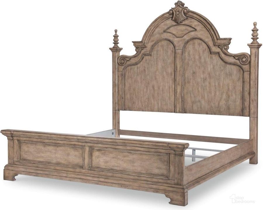 The appearance of Sorona Light Latte King Panel Bed designed by Legacy Classic in the traditional interior design. This latte piece of furniture  was selected by 1StopBedrooms from Sorona Collection to add a touch of cosiness and style into your home. Sku: 1630-4106;1630-4116;1630-4901. Bed Type: Panel Bed. Product Type: Panel Bed. Bed Size: King. Material: Wood Veneer. Image1