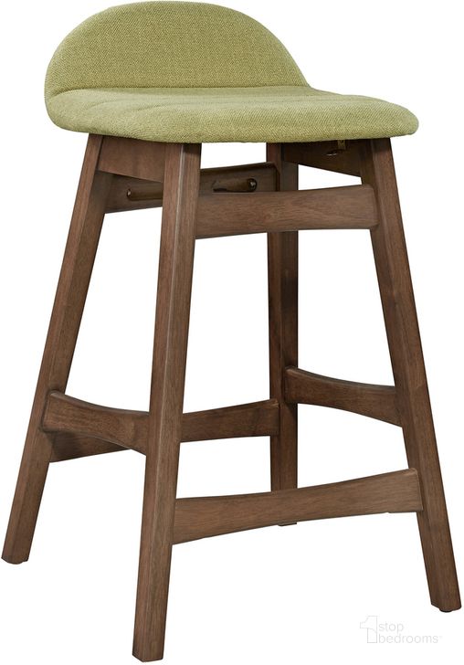 The appearance of Space Savers Green Barstool set of 2 designed by Liberty in the transitional interior design. This green piece of furniture  was selected by 1StopBedrooms from Space Savers Collection to add a touch of cosiness and style into your home. Sku: 198-B650124-GE. Material: Fabric. Product Type: Barstool. Image1