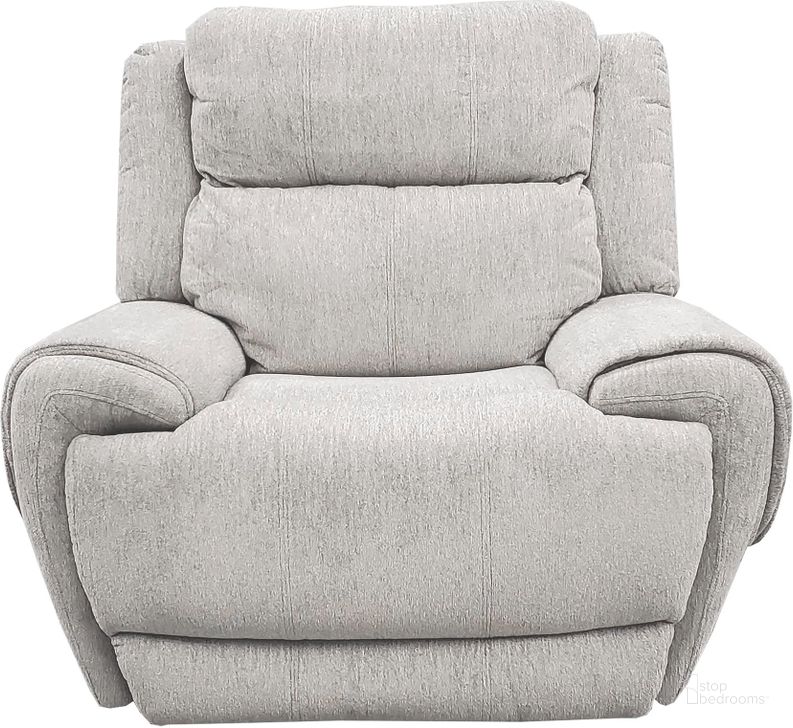 The appearance of Spencer Tide Pebble Power Recliner designed by Parker House in the transitional interior design. This pebble piece of furniture  was selected by 1StopBedrooms from Spencer Collection to add a touch of cosiness and style into your home. Sku: MSPE#812PH-TPE. Material: Polyester. Product Type: Recliner. Image1
