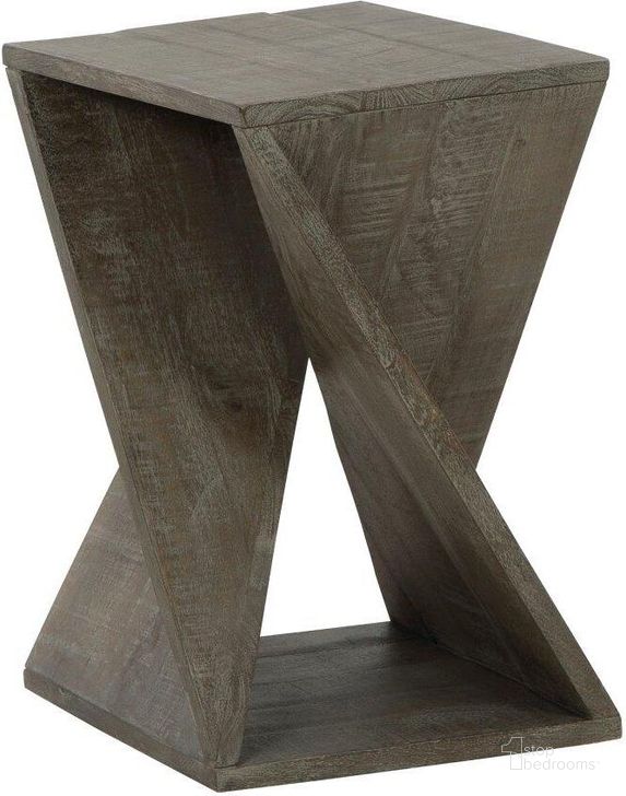 The appearance of Spiritwood Distressed Gray Accent Table designed by Bennett Interiors in the transitional interior design. This distressed gray piece of furniture  was selected by 1StopBedrooms from Spiritwood Collection to add a touch of cosiness and style into your home. Sku: A4000509. Material: Wood. Product Type: Accent Table. Image1