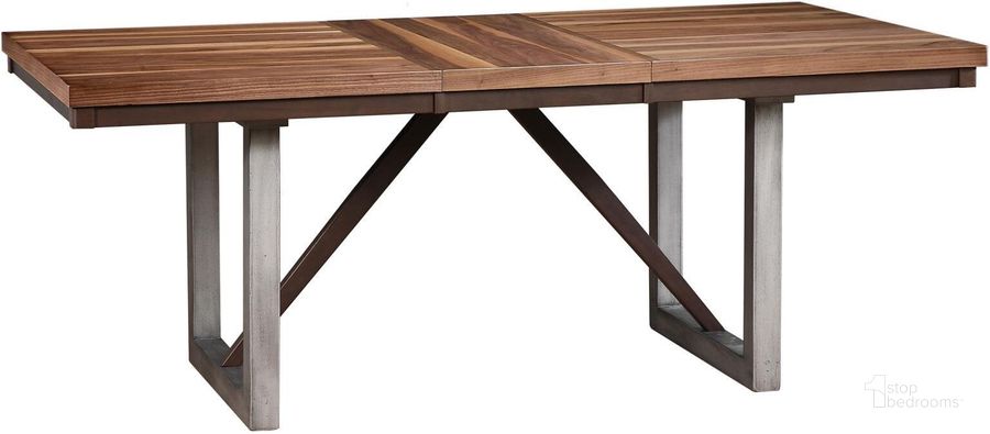 The appearance of Spring Creek Brown Espresso Extendable Dining Table designed by Coaster in the modern / contemporary interior design. This brown piece of furniture  was selected by 1StopBedrooms from Spring Creek Collection to add a touch of cosiness and style into your home. Sku: 106581B1;106581B2. Table Base Style: Trestle. Material: Wood. Product Type: Dining Table. Table Top Shape: Rectangular. Image1