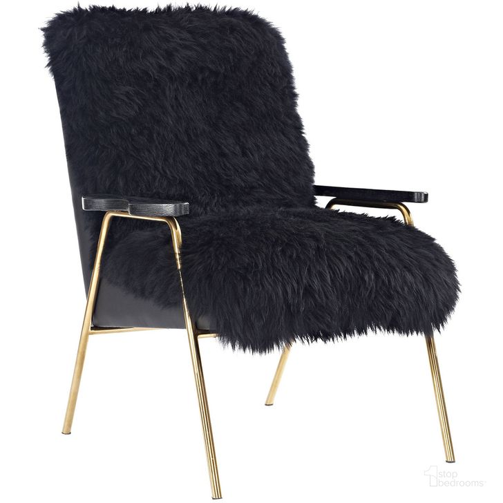 The appearance of Sprint Sheepskin Armchair In Black Black designed by Modway in the modern / contemporary interior design. This black black piece of furniture  was selected by 1StopBedrooms from Sprint Collection to add a touch of cosiness and style into your home. Sku: EEI-2305-BLK-BLK. Material: Wood. Product Type: Living Room Chair. Image1