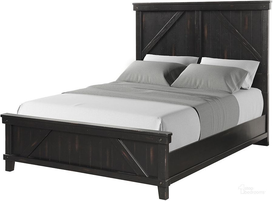 The appearance of Spruce Creek King Panel Bed In Black designed by Bernards in the transitional interior design. This black piece of furniture  was selected by 1StopBedrooms from Spruce Creek Collection to add a touch of cosiness and style into your home. Sku: 1708-110. Bed Type: Panel Bed. Product Type: Panel Bed. Bed Size: King. Material: Solid Pine. Image1
