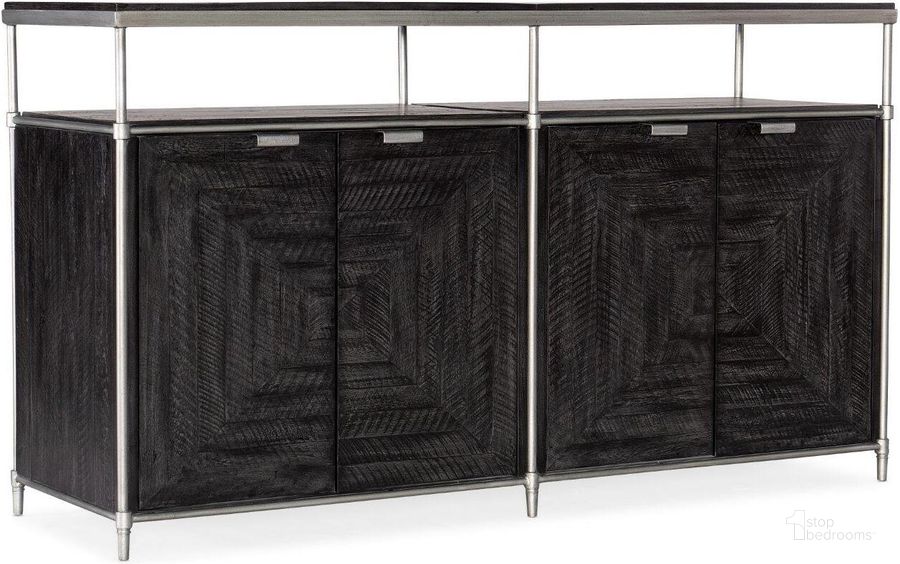 The appearance of St. Armand Entertainment Console 5601-55460-BLK designed by Hooker in the transitional interior design. This black piece of furniture  was selected by 1StopBedrooms from Starmand Collection to add a touch of cosiness and style into your home. Sku: 5601-55460-BLK. Material: Wood. Product Type: Console. Image1