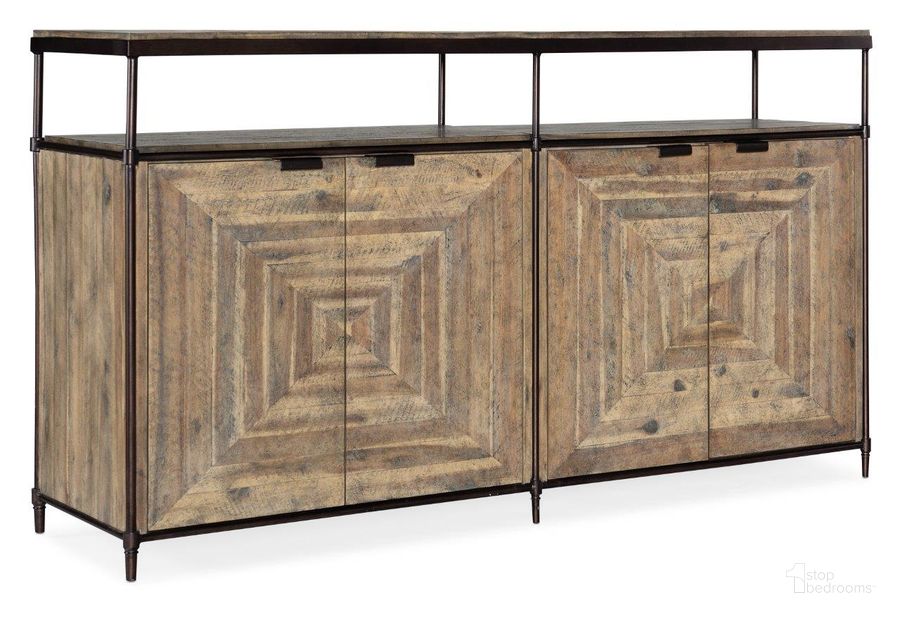 The appearance of St. Armand Entertainment Console designed by Hooker in the transitional interior design. This natural piece of furniture  was selected by 1StopBedrooms from St. Armand Collection to add a touch of cosiness and style into your home. Sku: 5601-55460-LTWD. Material: Wood. Product Type: Home Bar. Image1