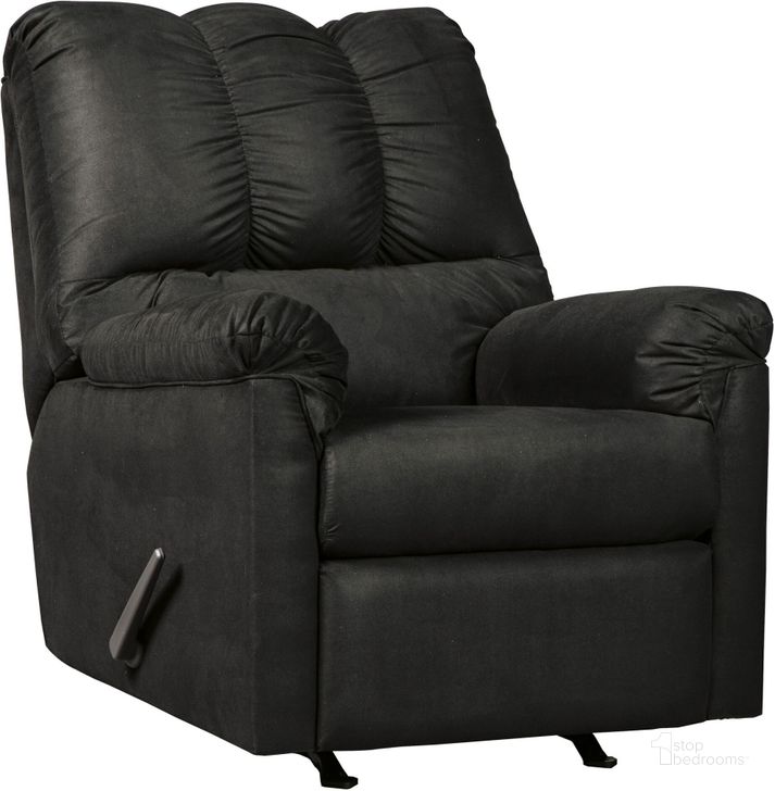 The appearance of Stansville Black Recliner and Rocker designed by FineForm in the modern / contemporary interior design. This black piece of furniture  was selected by 1StopBedrooms from Stansville Collection to add a touch of cosiness and style into your home. Sku: 7500825. Material: Fabric. Product Type: Rocker Recliner. Image1