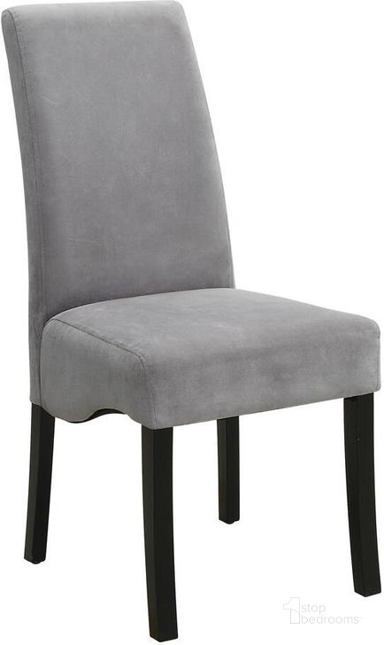 The appearance of Stanton Side Chair - Set of 2 designed by Coaster in the modern / contemporary interior design. This gray piece of furniture  was selected by 1StopBedrooms from Stanton Collection to add a touch of cosiness and style into your home. Sku: 102062. Material: Fabric. Product Type: Side Chair. Image1