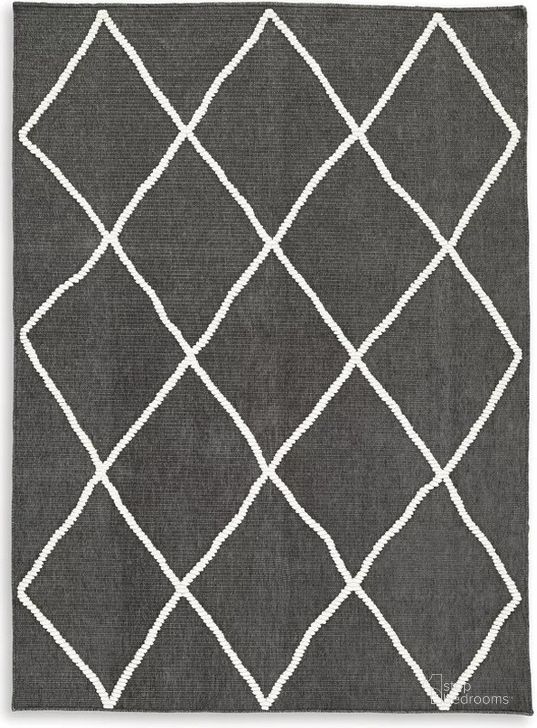 The appearance of Stardo Medium Rug In Black/Ivory designed by Signature Design by Ashley in the transitional interior design. This black/ivory piece of furniture  was selected by 1StopBedrooms from Stardo Collection to add a touch of cosiness and style into your home. Sku: R406282. Product Type: Rug. Image1