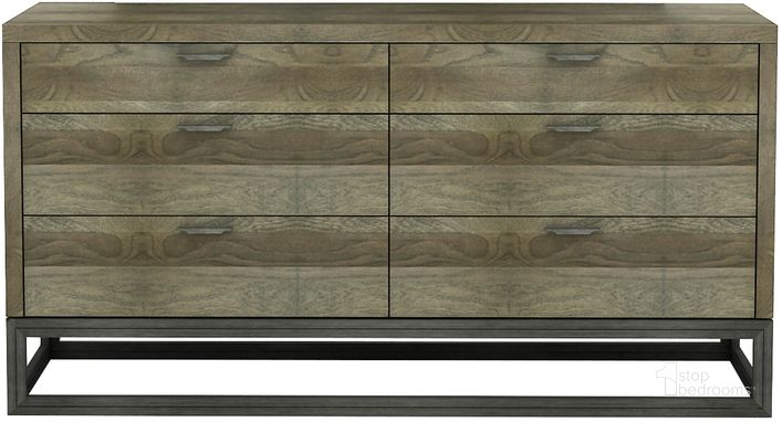 The appearance of Stark Dark Brown 6 Drawer Dresser designed by LH Imports in the industrial interior design. This dark brown piece of furniture  was selected by 1StopBedrooms from Stark Collection to add a touch of cosiness and style into your home. Sku: STA006. Product Type: Dresser. Material: MDF. Image1