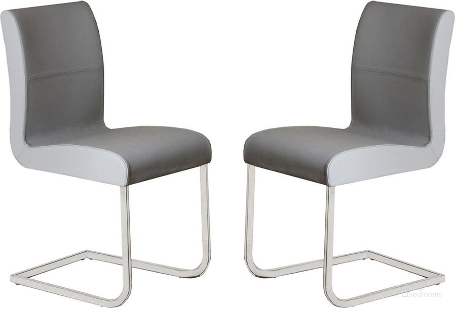 The appearance of Stella Dark Gray Dining Chair Set Of 2 designed by Casabianca Home in the modern / contemporary interior design. This gray piece of furniture  was selected by 1StopBedrooms from Stella Collection to add a touch of cosiness and style into your home. Sku: TC-2005-GR. Material: Metal. Product Type: Dining Chair. Image1