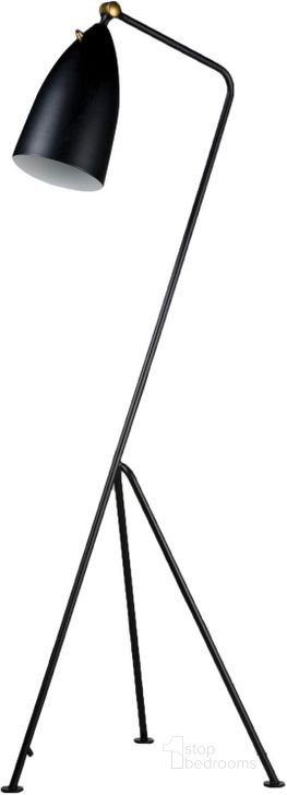 The appearance of Stickman Matte Black Aluminum Shade and Metal Frame Floor Lamp designed by Mobital in the modern / contemporary interior design. This matte black piece of furniture  was selected by 1StopBedrooms from Stickman Collection to add a touch of cosiness and style into your home. Sku: ALF-STIC-BLAC-BLACK. Material: Metal. Product Type: Floor Lamp.