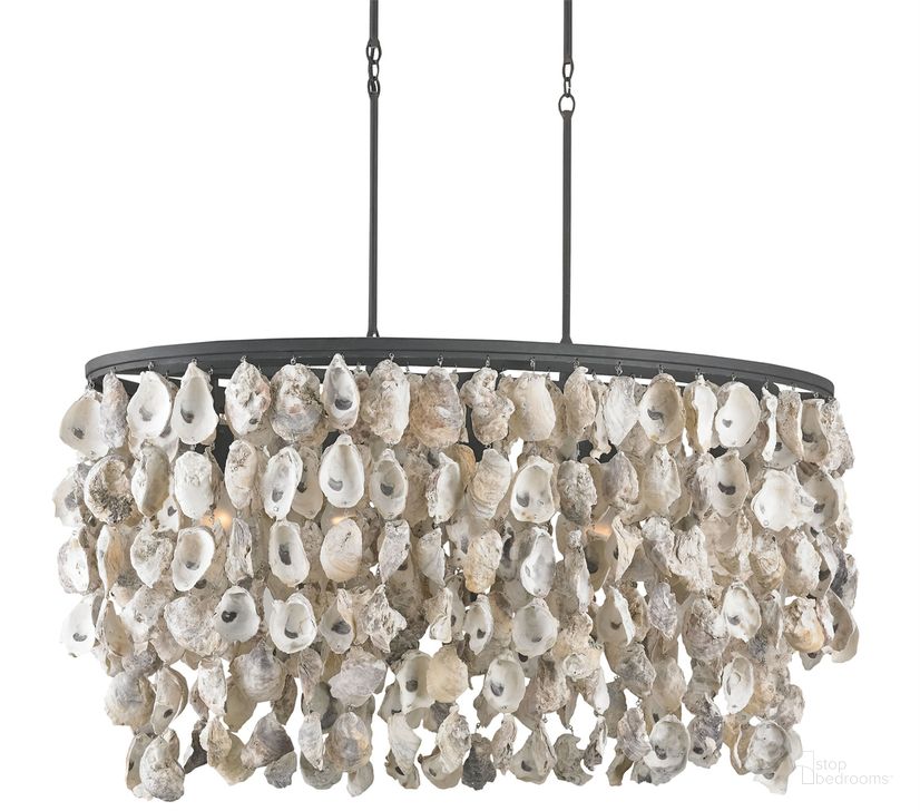 The appearance of Stillwater Oyster Shell Oval Chandelier In Natural designed by Currey & Company in the modern / contemporary interior design. This natural piece of furniture  was selected by 1StopBedrooms from Stillwater Collection to add a touch of cosiness and style into your home. Sku: 9492. Product Type: Chandelier. Material: Iron. Image1