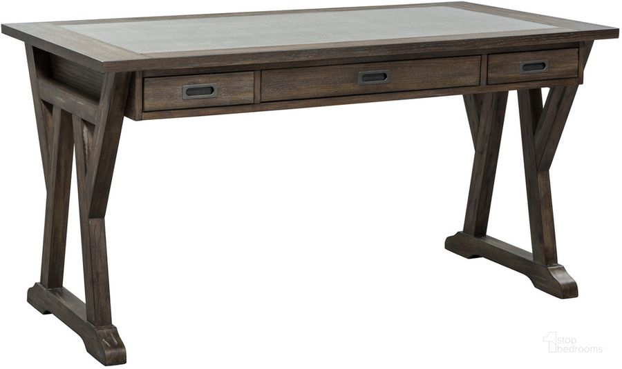 The appearance of Stone Brook 5 Piece Desk designed by Liberty in the transitional interior design. This saddle piece of furniture  was selected by 1StopBedrooms from Stone Brook Collection to add a touch of cosiness and style into your home. Sku: 466-HO201;466-HO201;466-HO131;466-HO120;466-HO105. Product Type: Desk. Material: Rubberwood. Image1