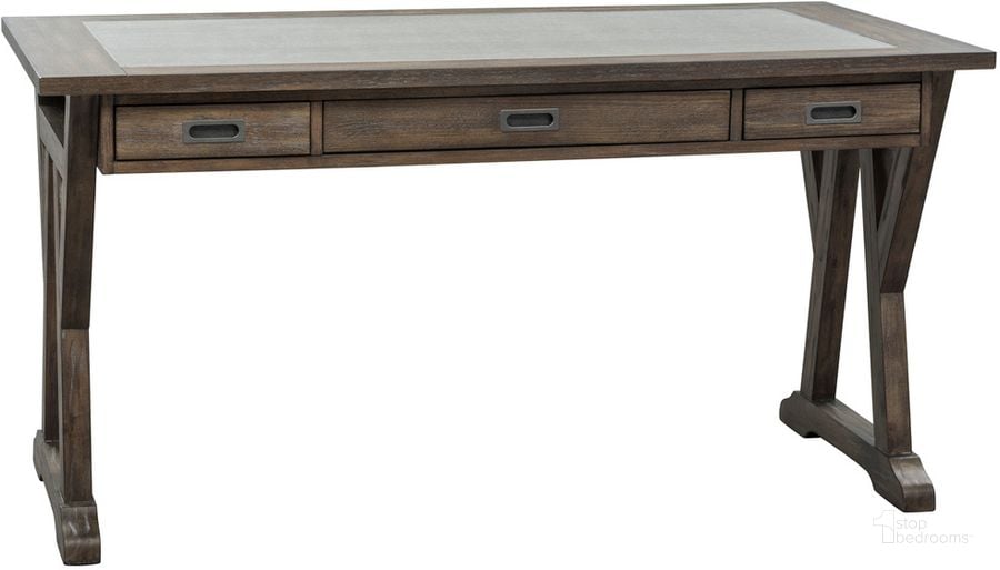 The appearance of Stone Brook Complete Desk designed by Liberty in the transitional interior design. This saddle piece of furniture  was selected by 1StopBedrooms from Stone Brook Collection to add a touch of cosiness and style into your home. Sku: 466-HO131;466-HO120;466-HO105. Product Type: Desk. Material: Rubberwood. Image1