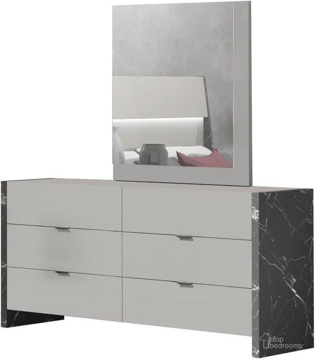 The appearance of Stoneage Premium Dresser in Grigio designed by J&M in the modern / contemporary interior design. This grey piece of furniture  was selected by 1StopBedrooms from Stoneage Collection to add a touch of cosiness and style into your home. Sku: 17455-D. Product Type: Dresser. Image1