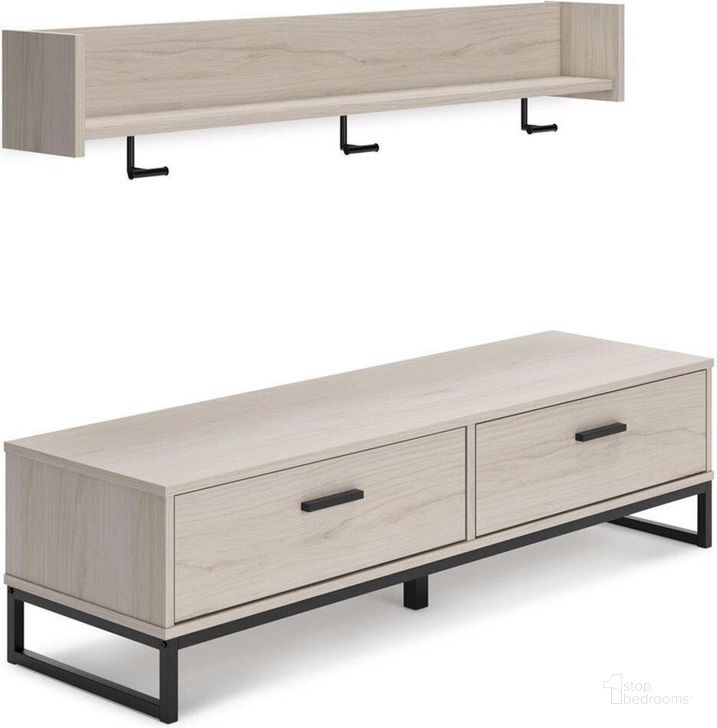 The appearance of Stonegate Light Natural Accent and Storage Bench 0qd24542364 designed by Luxe Linea in the modern / contemporary interior design. This natural piece of furniture  was selected by 1StopBedrooms from Stonegate Collection to add a touch of cosiness and style into your home. Sku: EA1864-150;EA1864-151. Material: Metal. Product Type: Bench. Image1