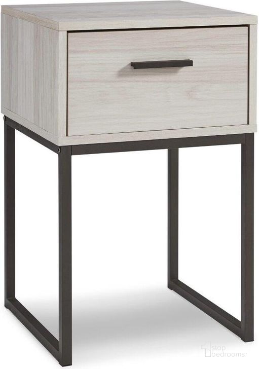 The appearance of Stonegate Light Natural Nightstand 0qd24488760 designed by Luxe Linea in the modern / contemporary interior design. This light natural piece of furniture  was selected by 1StopBedrooms from Stonegate Collection to add a touch of cosiness and style into your home. Sku: EB1864-291. Material: Metal. Product Type: Nightstand. Image1