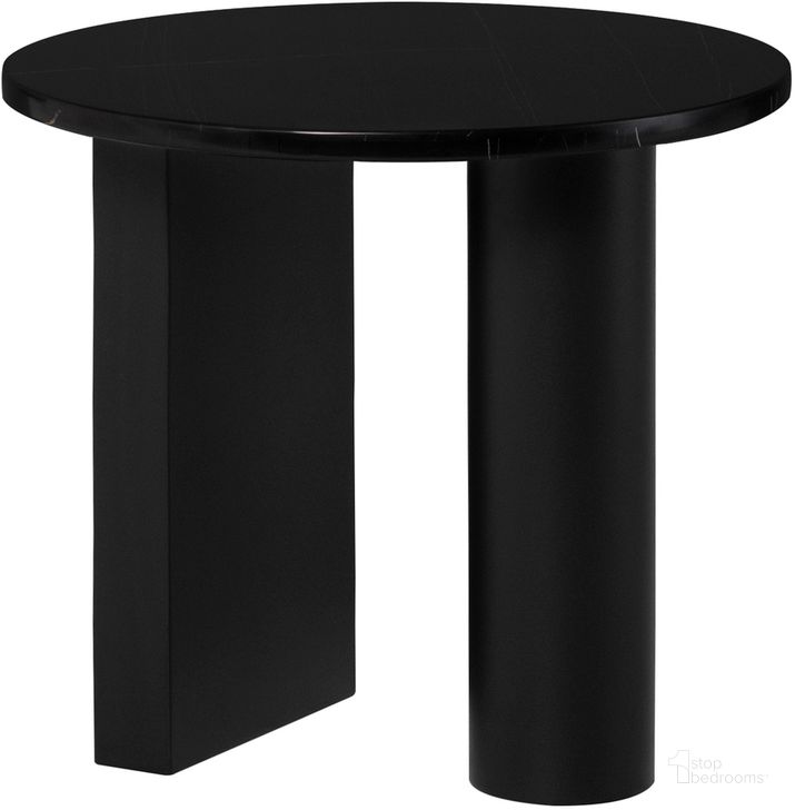 The appearance of Stories Side Table In Noir designed by Nuevo in the modern / contemporary interior design. This noir piece of furniture  was selected by 1StopBedrooms from Stories Collection to add a touch of cosiness and style into your home. Sku: HGMM232. Product Type: Side Table. Material: Stone. Image1